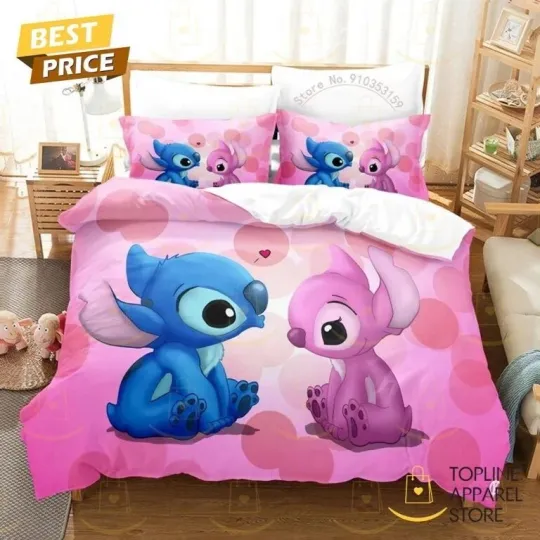 Discover 2025 Lilo & Stitch Bedding Set for Adults, Single, Double, Queen Sizes