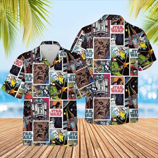 Discover Disney Marvel Pattern Hawaiian Shirt, Marvel Aloha Family Summer Trip Hawaii Shi