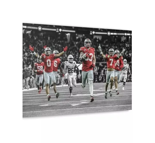 Discover Jack Sawyer Sack Fumble Six vs Texas Ohio State Poster Vertical Premium Matte Home & Living