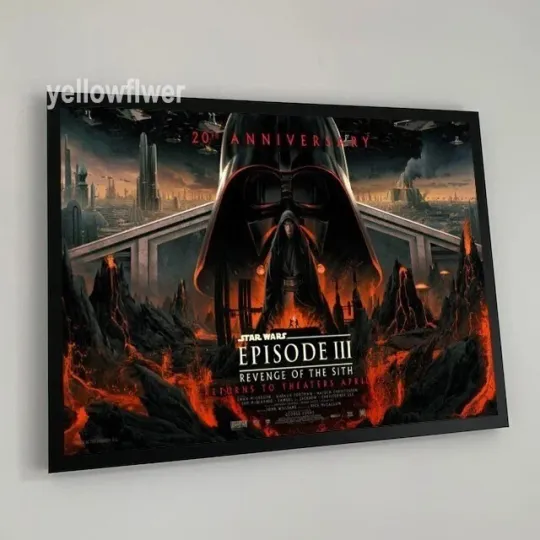 Discover Star Wars Revenge of the Sith 20th Anniversary Poster Vertical Poster