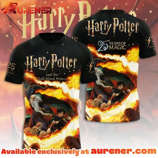 Discover Harry Potter 25th Anniversary All Over Print 3D T-shirt Gift For Fan