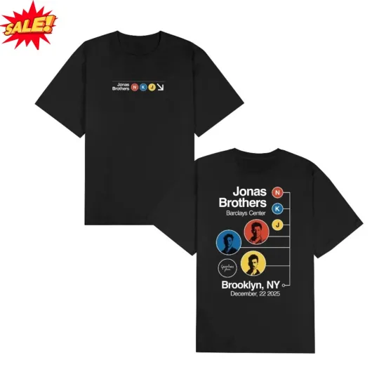 Jonas Brothers Greetings From Your Hometown Brooklyn NY On Dec 22 2025 T-shirt