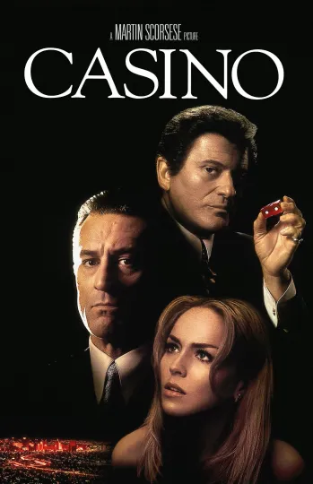 Discover Casino Film Poster by Martin Scorsese 1995 Vertical Matte