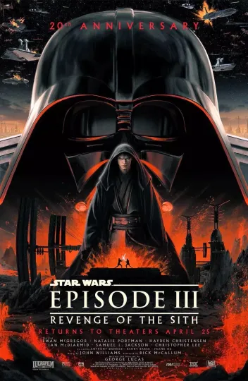 Revenge of the Sith 20th Anniversary Collector's Vertical Movie Poster