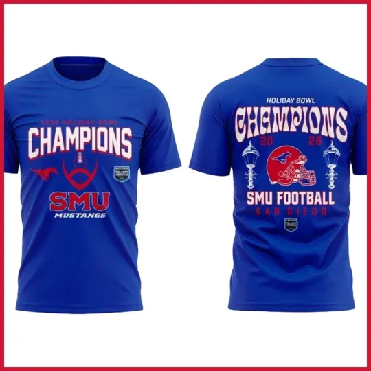 Discover SMU Football 2026 Holiday Bowl Champions 2 Sides Gift For Fans