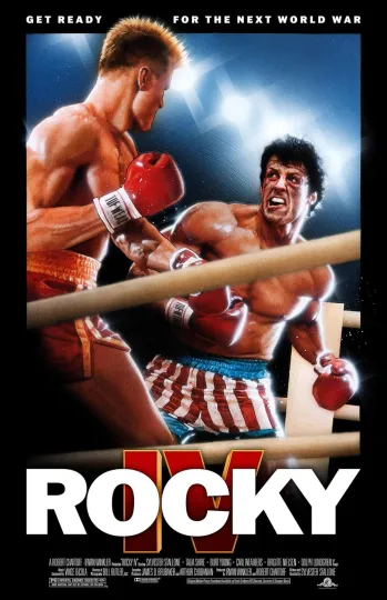 Discover Rocky IV Poster Sylvester Stallone 1985 Boxing Movie Vertical Poster
