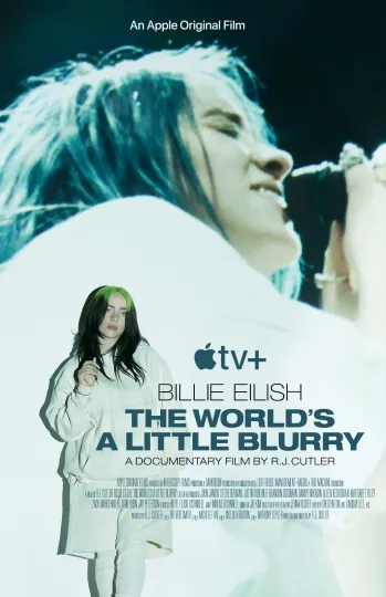 Discover Billie Eilish The World's a Little Blurry 2021 Movie Poster Premium Matte Vertical Poster