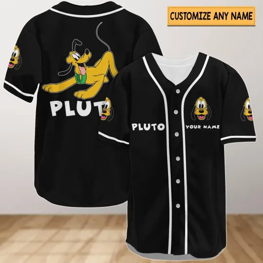 Personalized Disney Pluto Baseball Jersey Custom Pluto Shirt