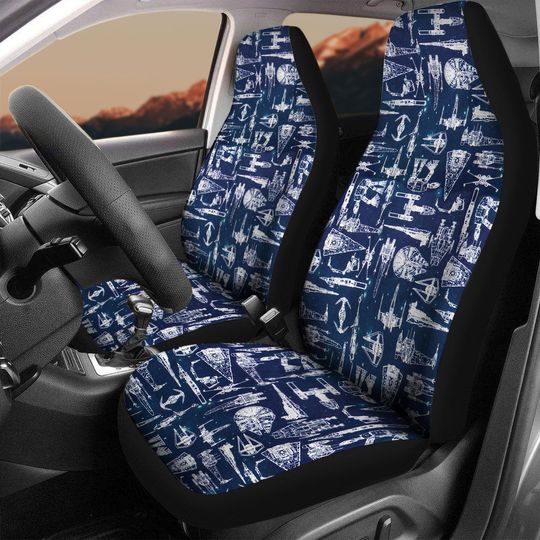 Discover Star Wars Car Seat Cover, Disney Movie Car Seat Protector, Space Ship Battle Auto Seat Covers, Star Wars Fans, Home Decor