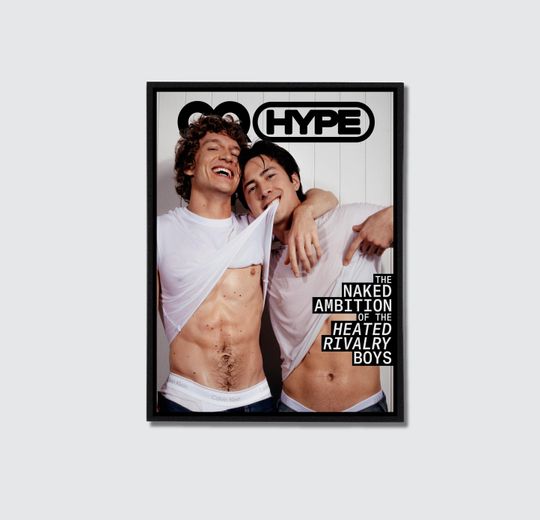 Discover Hudson Williams & Connor Storrie Fashion Magazine Poster Male Duo Editorial Modern Masculinity Wall Art