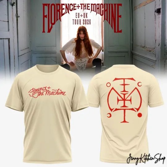 Band Florence and the Machine UK Tour 2026 T Shirt S-5XL gifl For Fan MOCO01