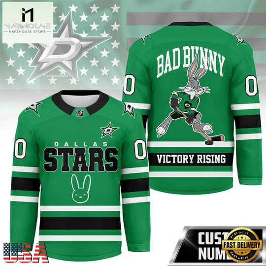Discover Dallas Star x Bad Bunny New Season 2026 Custom Hockey Jersey Size S-5XL