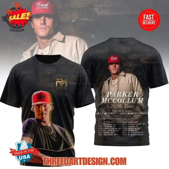 Discover Parker McColum 2026 Tour 3D T-Shirt