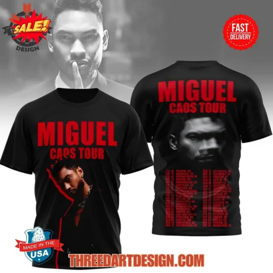 Discover Miguel Tour 3D T-Shirt