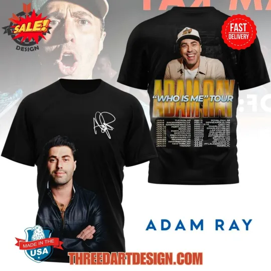 Discover Adam Ray Who Is Me Tour 3D T-Shirt