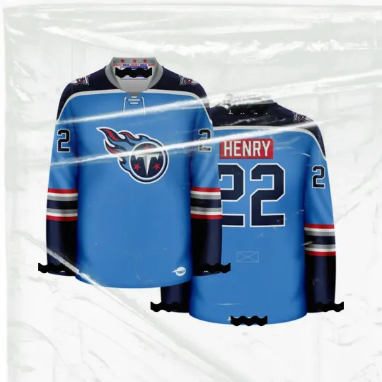 Discover TNTi.tans Blue Derrick Henry Crossover Hockey Jersey