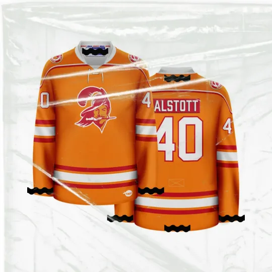 Discover TPBuc.can.eers Orange 1976 Crossover Hockey Jersey