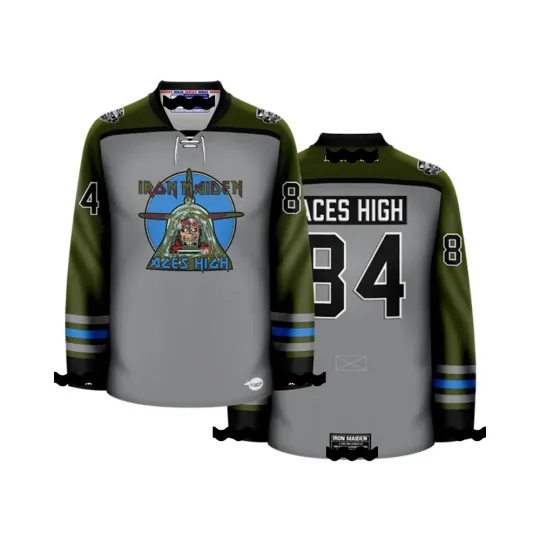 Discover IronMaiden Aces High Hockey Jersey