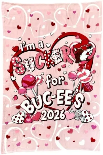 Discover 2026 Buc-ee’s Valentines Limited Edition Plush Fleece Blanket