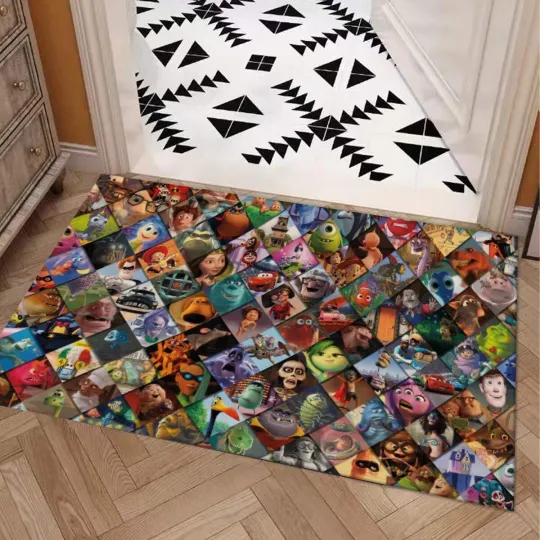 Discover Disney Pixar Movies Characters Print Doormat Rug Carpet With Non-slip Backing