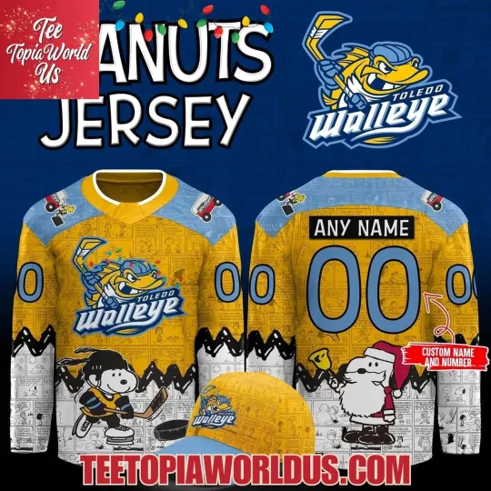 Discover Personalized Toledo Walleye Peanuts Night 2025–26 Hockey Shirt Men's Fan Gear
