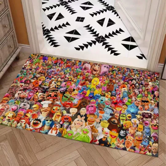 Discover The Muppets All Characters Print Doormat Rug Carpet With Non-slip Backing