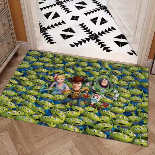 Discover Disney Toy Story Aliens Print Doormat Rug Carpet With Non-slip Backing