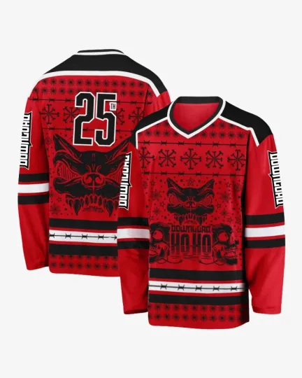 Discover Download Ho Ho Ho Merry Christmas Festival 2025 Hockey Jersey