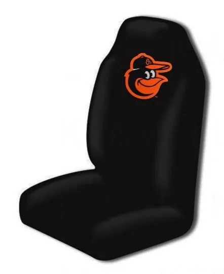 Discover Baltimore Orioles MLB Full Car Truck Universal 21" x 51" Auto Seat Cover