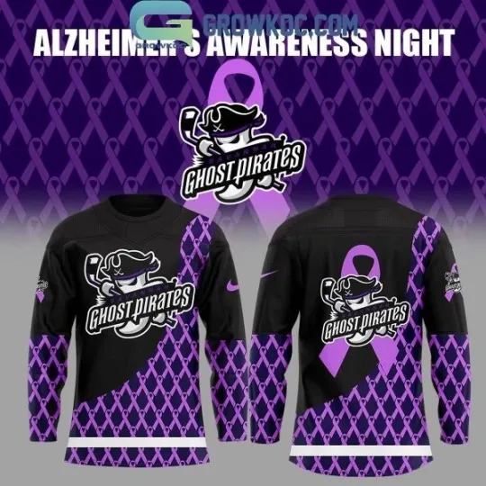 Discover Savannah Ghost Parrot Uniform Alzheimers Awareness Night Hockey Jersey