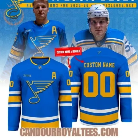 Discover St. Louis Blue 2025 New Hockey Jersey All Size