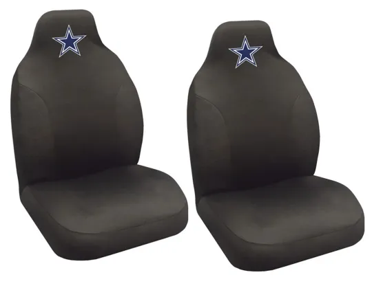 Discover football Dallas Cowboys Car Truck 2 Front Seat Covers Set - Officially Licensed