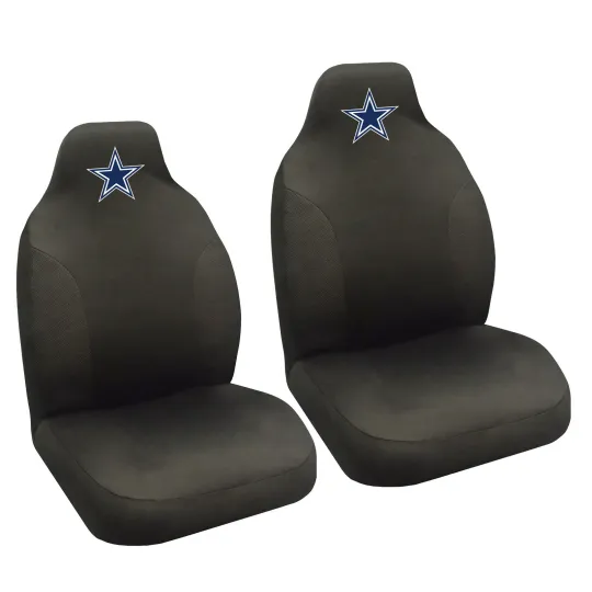 Discover football Dallas Cowboys Car Truck Suv Black Front Bucket Seat Covers Set