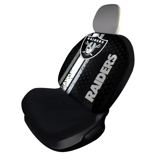 Discover Oakland Raiders Printed Logo Car Seat Cover Officially Licensed