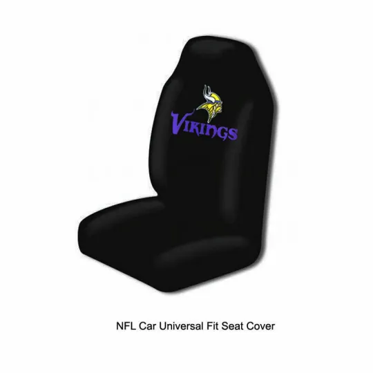 Discover Northwest football Minnesota Vikings Universal Fit Car Truck Front Bucket Seat Cover