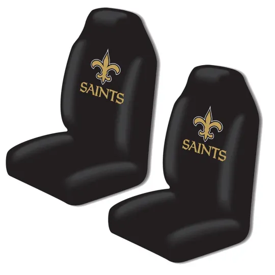 New football New Orleans Saints 2 Front Universal Fit Car Truck  Bucket Seat Covers