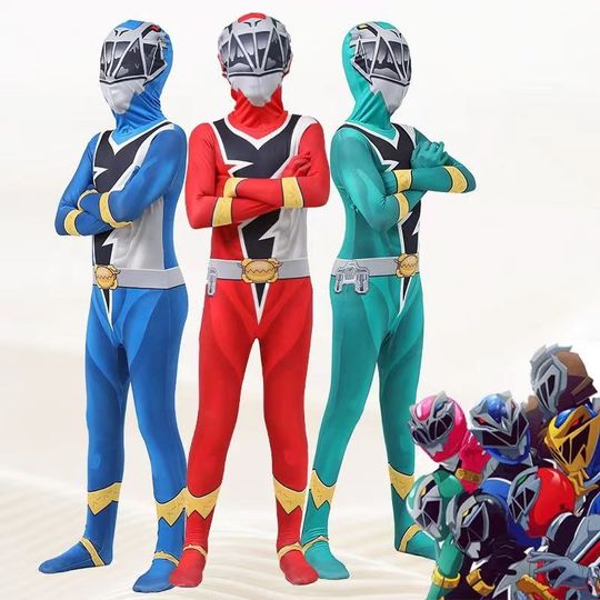 Discover Anime Cosplay Ranger Knight Dragon Team Cosplay Costume Jumpsuit Halloween Party Cosplay Halloween Carnival Suit Christmas Gifts