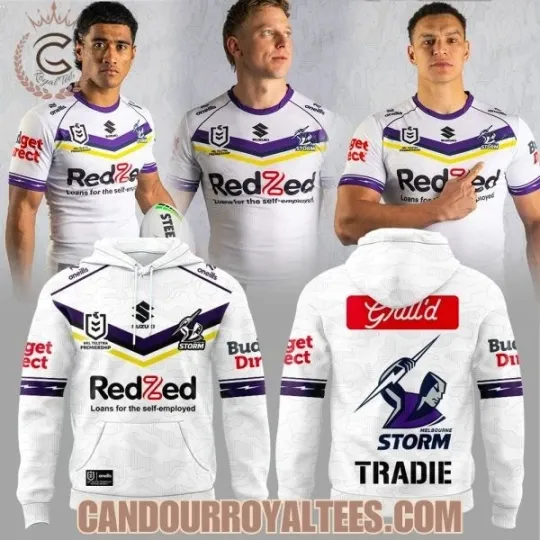 Discover Melbourne Storm1 The next step forward Away Hoodie 2026