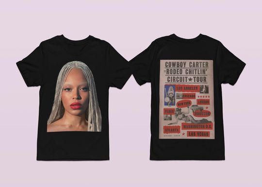 Discover Beyoncé Cowboy Carter Tour Double Sided T-Shirt