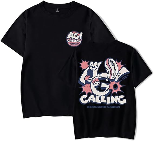 Discover ATARASHII GAKKO! Merch AG Calling T-Shirt Tour Merch Short Sleeve Summer Clothing Suit Men Women