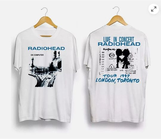 Discover 2025 American Vintage Radiohead Ok Computer Albums 90s Graphics Summer New Vintage Fashion Men and Women Streetwear
