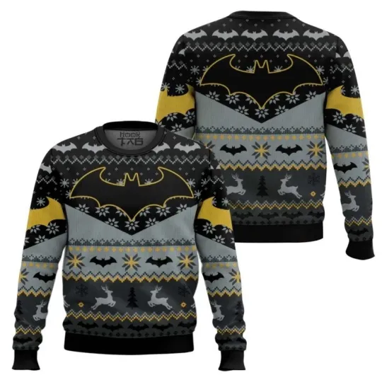 Xmas Batman Ugly Christmas Sweater All Sizes