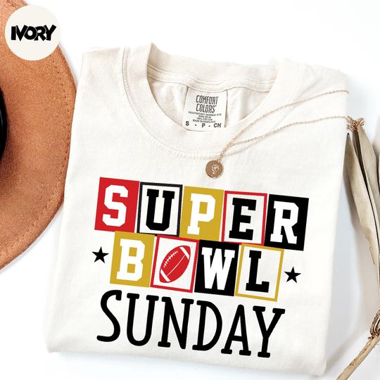 Discover Comfort Colors Super Bowl Sunday Shirt, Game Day Shirt, Super Bowl 2026 Shirt, Sunday Football Shirt, Game Day Apparel, Sports Fan Gift