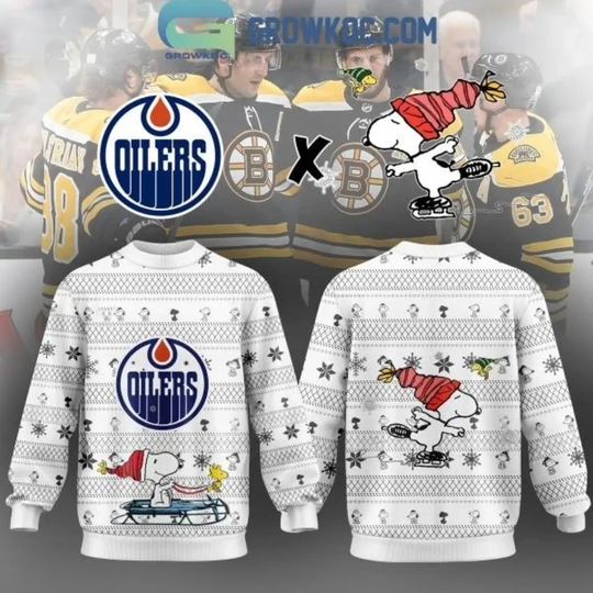 Discover Edmonton Oiler x Snoo.py Winter Ugly Sweater All Sizes