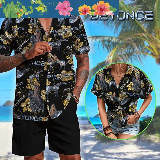 Queen Bee Palm Tree Coconut Monstera Hawaiian Shirt