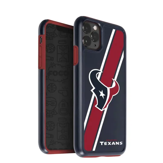 Discover FOCO football Houston Texans Hybrid Case for iPhone 11 Pro Max & XS Max (6.5")