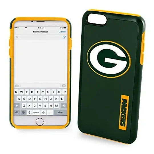Discover FOCO football Green Bay Packers Hybrid Case for iPhone 8+, 7+, 6S+, 6+ (5.5")