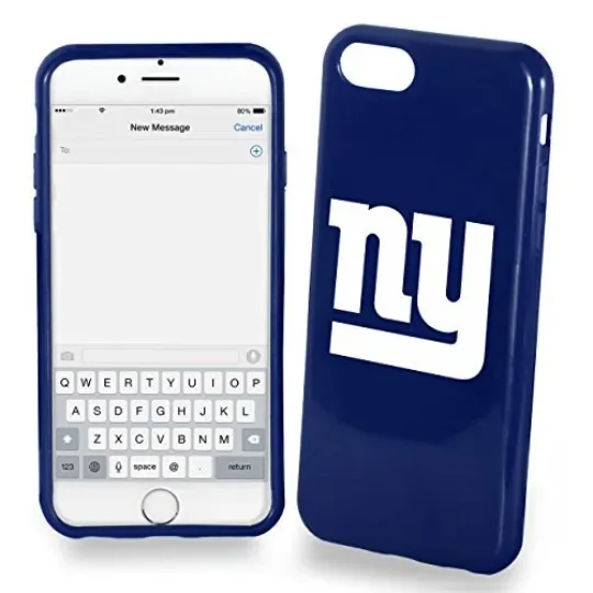 Discover FOCO football New York Giants Soft Case For iPhone SE (2022), (20),8, 7 (4.7")
