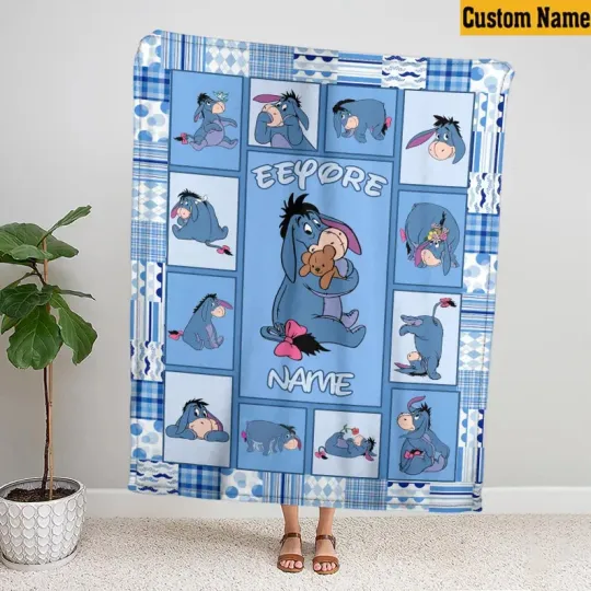 Discover Custom Disney Eeyore Blanket, Winnie The Pooh  Fleece Blanket
