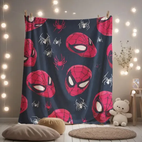 Discover Spider-Man Kids, Superhero Fan Hobby Disney Fleece Blanket
